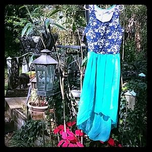 Espresso Aqua sheer sundress Sz Med